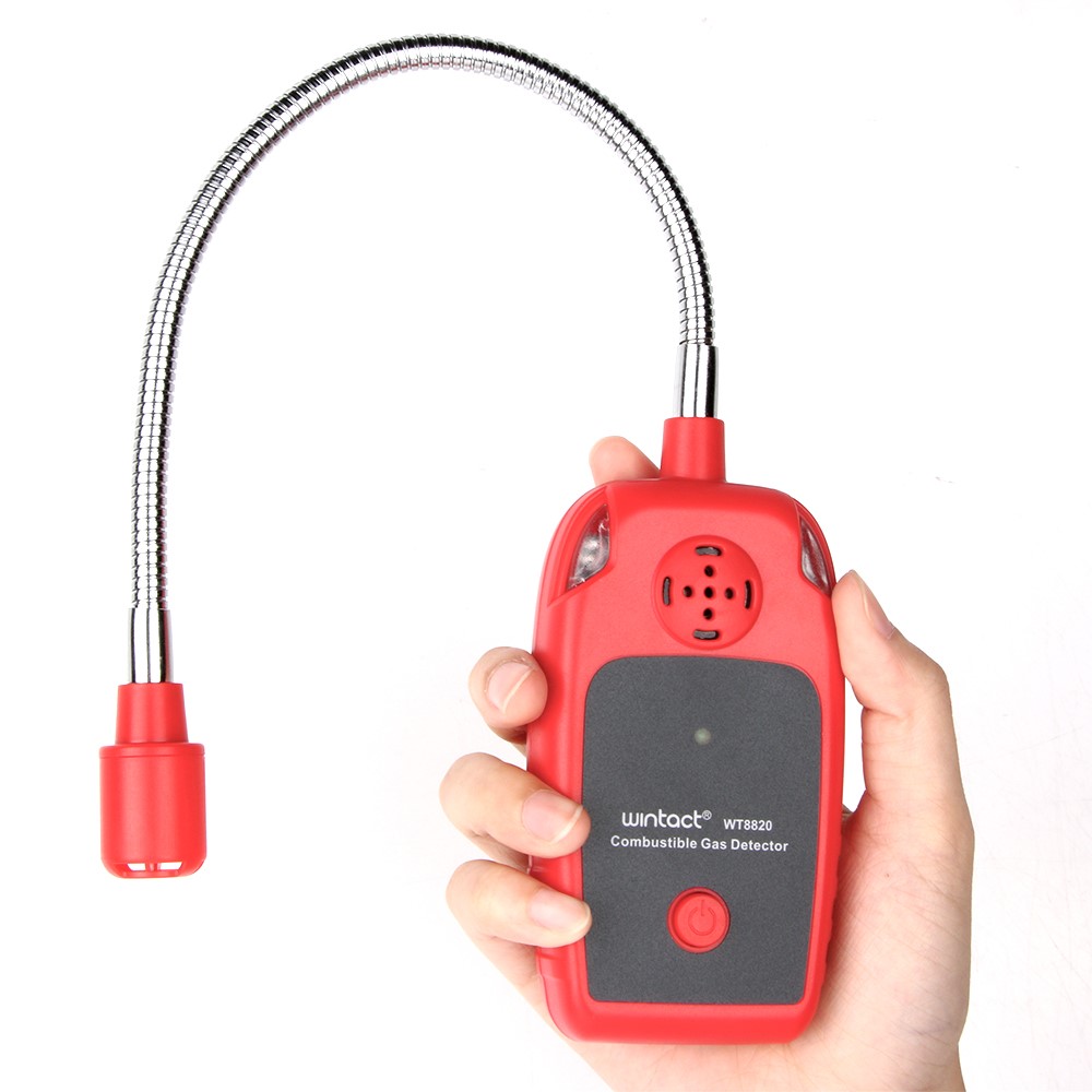 WINTACT WT8820 Handheld Combustible Gas Detector Flammable Natural Gas Leakage Sensor Tester with Gooseneck Sensor-6