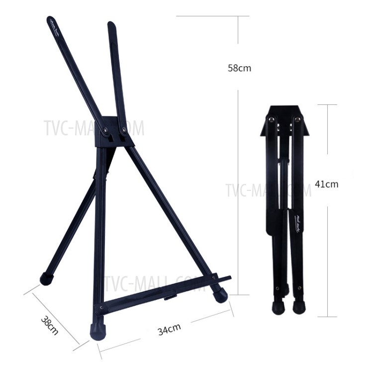 Aluminum Table Easel Tripod Display Easel with Adjustable Height-4