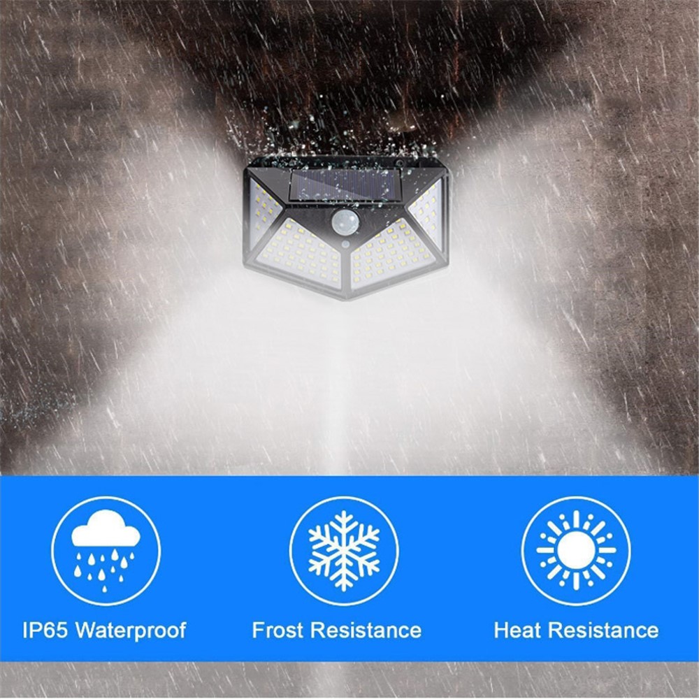 E-SMARTER Waterproof 100 LED Solar Powered Garden Light Outdoor Solar Lamp with Motion Sensor-5