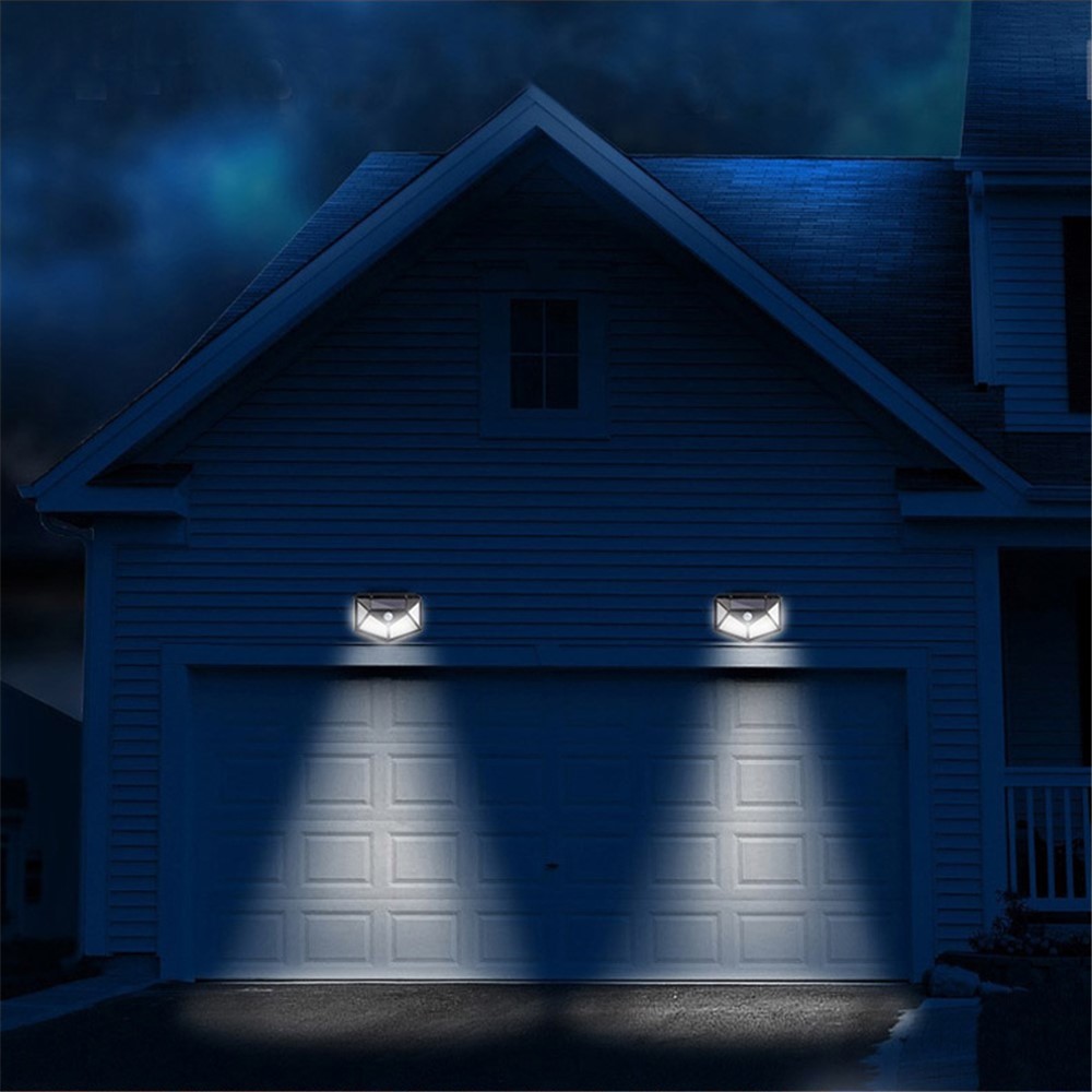 E-SMARTER Waterproof 100 LED Solar Powered Garden Light Outdoor Solar Lamp with Motion Sensor-8