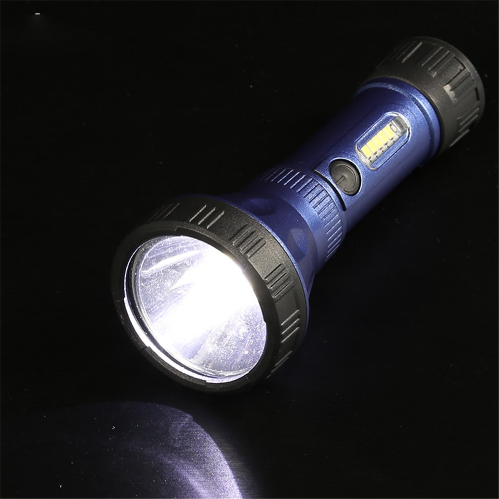E-SMARTER S16 COB Strong Light Flashlight Torch Spotlight with Side Light Night Fishing Camping Lamp-3