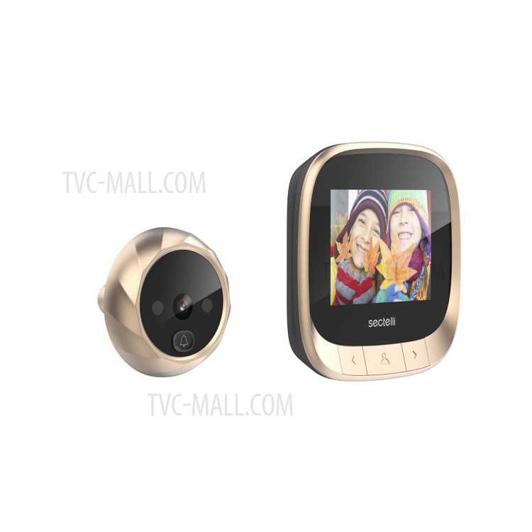 Intelligent DD3 Wireless Doorbell Waterproof Door Bell Chime Kit 2.4 inch HD Cat Eye Monitor - Gold-13
