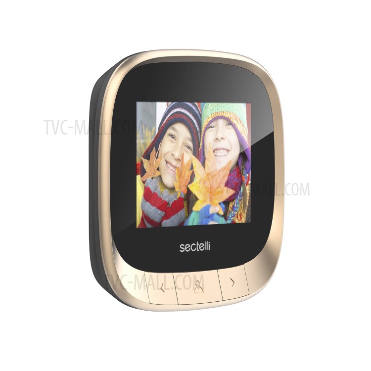 Intelligent DD3 Wireless Doorbell Waterproof Door Bell Chime Kit 2.4 inch HD Cat Eye Monitor - Gold-6