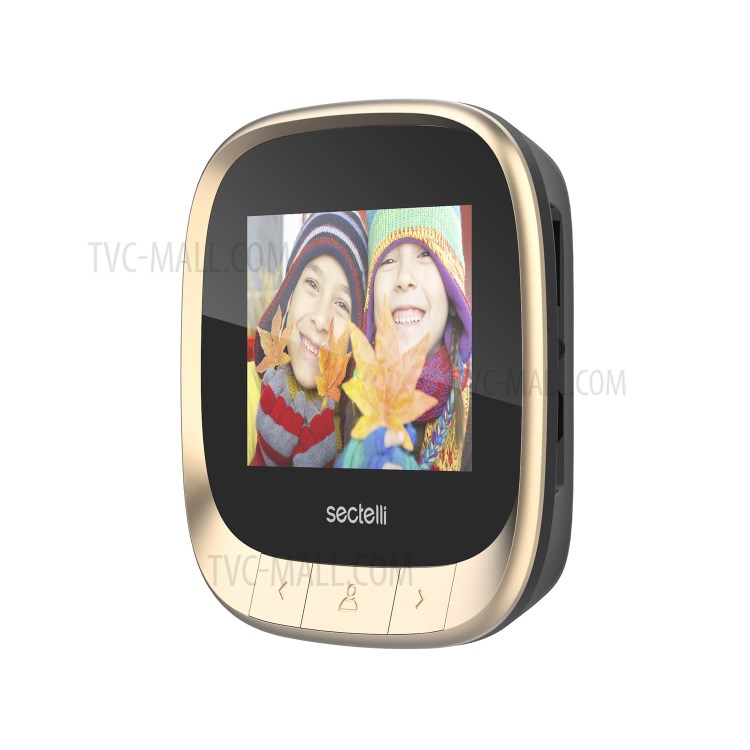 Intelligent DD3 Wireless Doorbell Waterproof Door Bell Chime Kit 2.4 inch HD Cat Eye Monitor - Gold-7