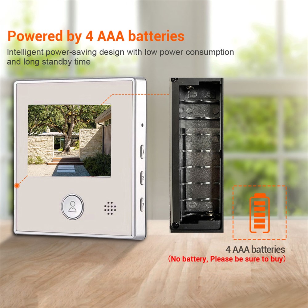 C17 2.8 inch LCD Digital Doorbell Camera 1080P Night Vision Viewer Electronic Video Door Bell Peephole-5