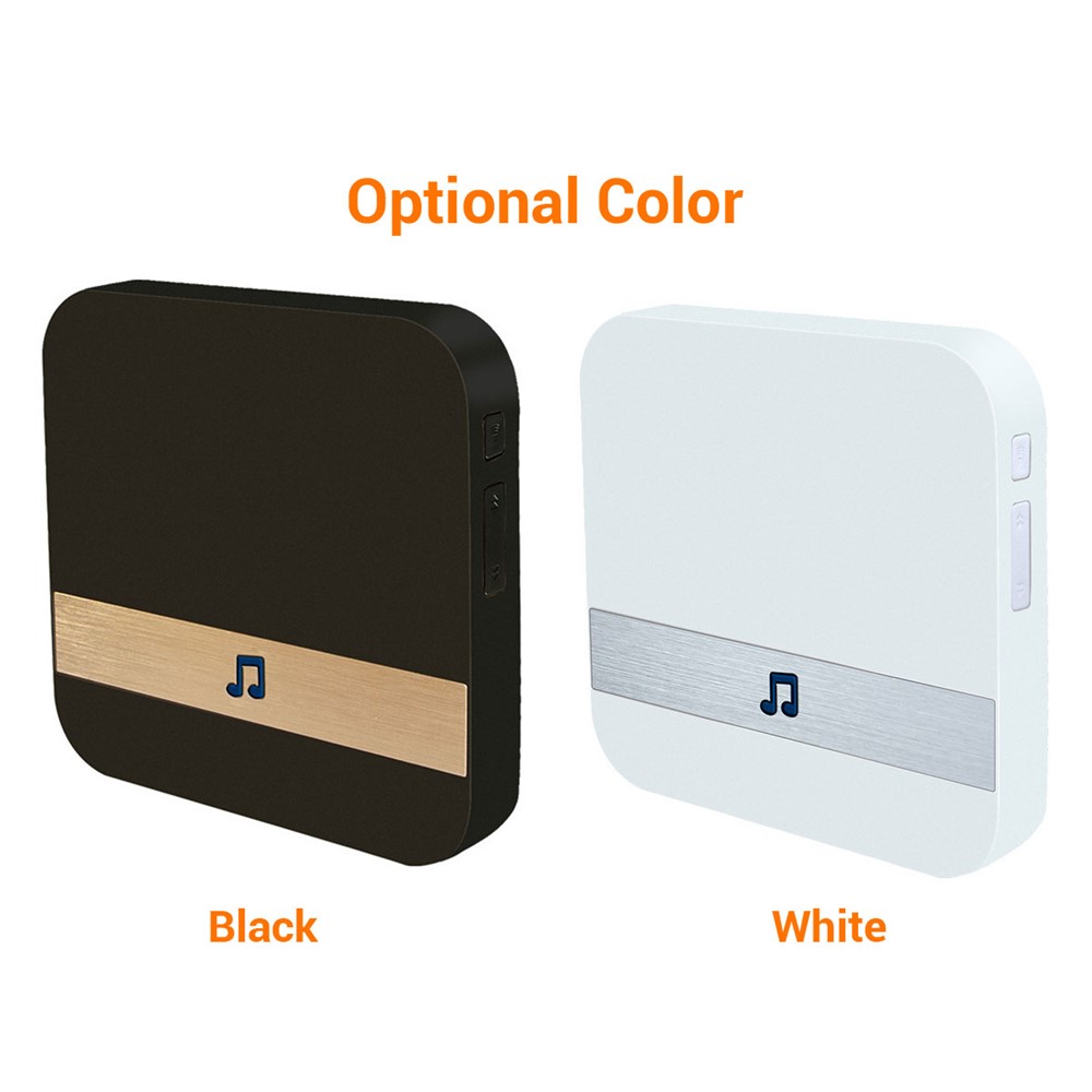 433MHz Wireless Smart Video Doorbell Chime Music Receiver Home Security Indoor Intercom Door Bell - Black EU Plug-9