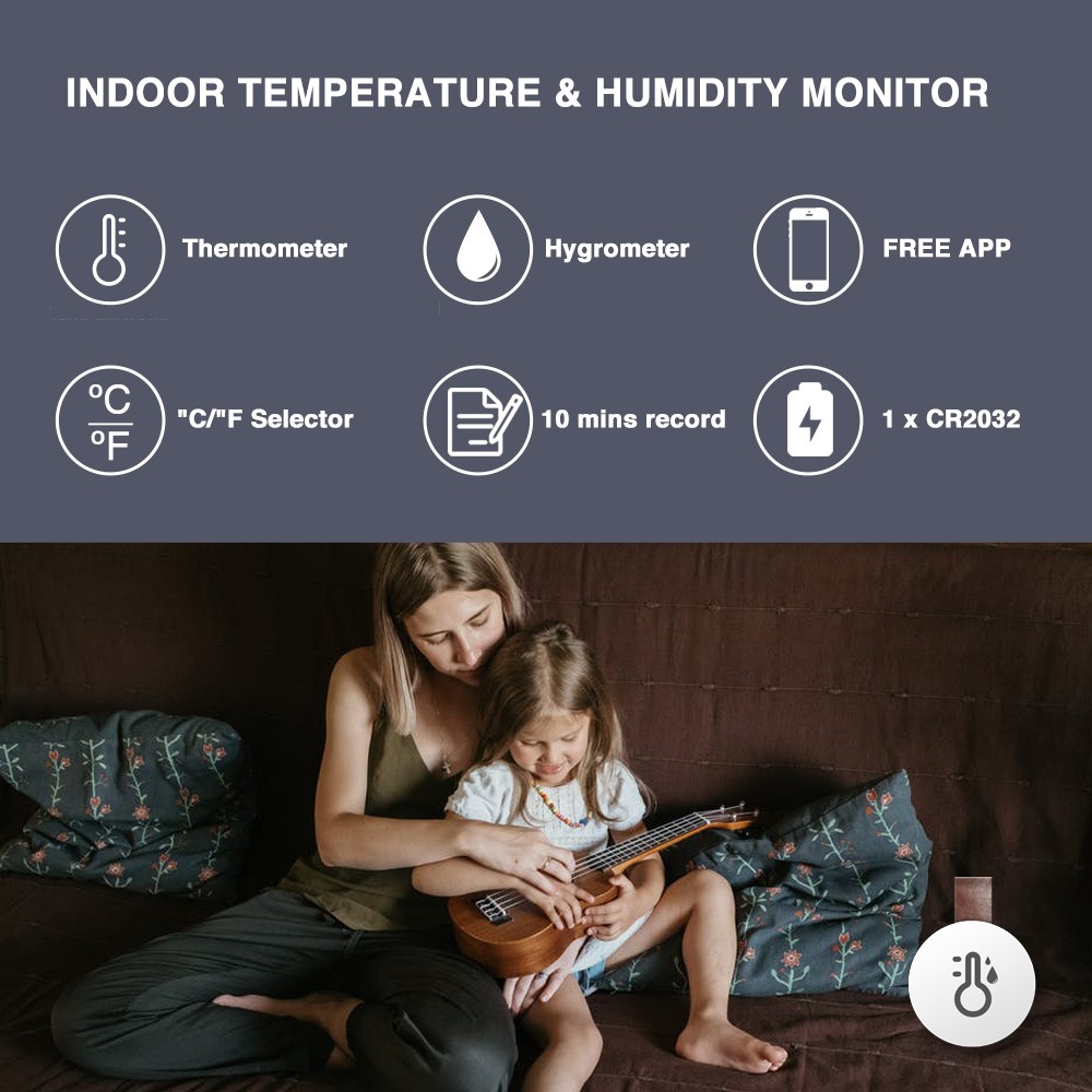 Electronic Bluetooth 5.0 Refrigerator Smart Thermometer and Hygrometer-7