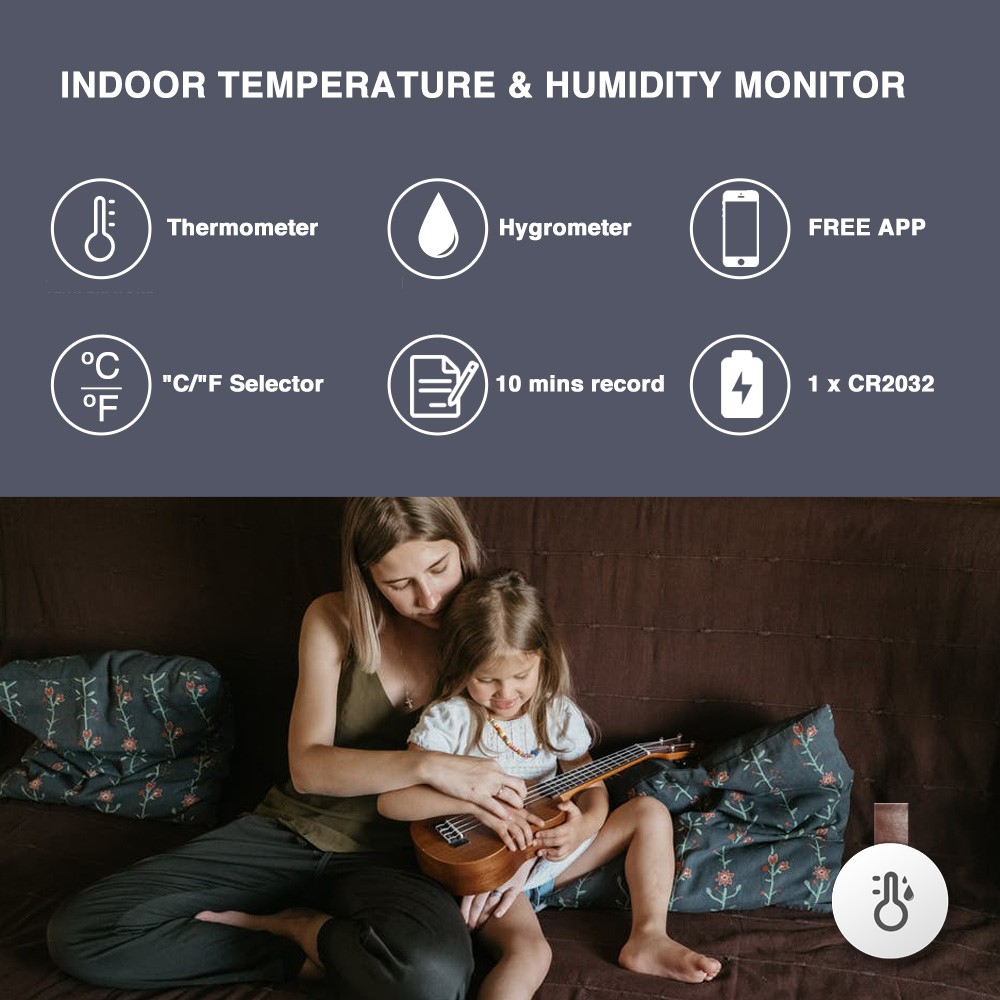 Bluetooth Electrónico 5.0 Refrigerador Termómetro Inteligente E Higrómetro