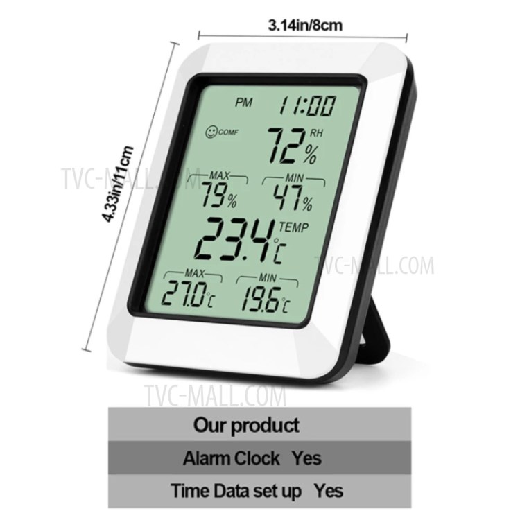 RZ RZ820 Electronic Thermo-hydrometer Precise Thermometer Temperature Humidity Meter-6