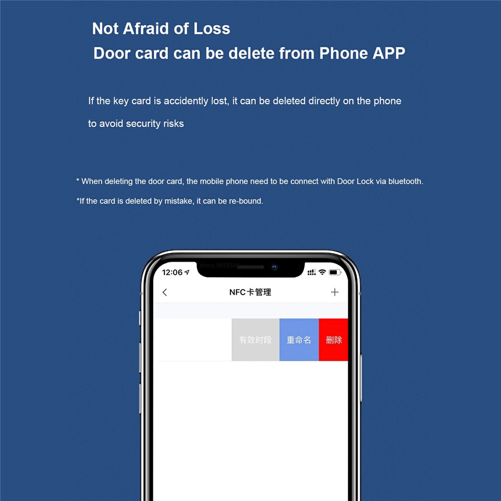 XIAOMI YOUPIN AQARA Smart Door Lock NFC Card EAL5+ Level Anti-copy Lock Card for Aqara Smart Door Lock N100 N200 P100 Series-5