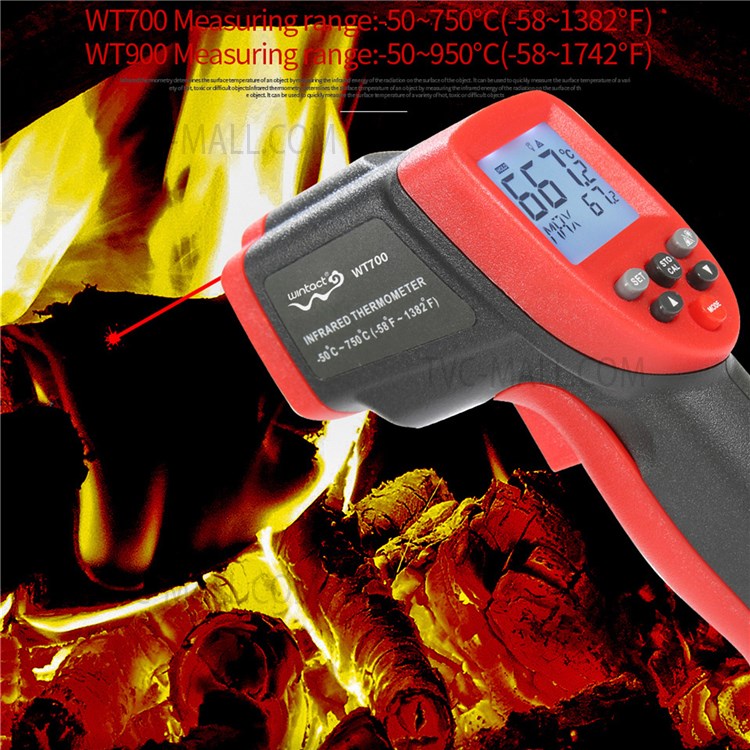 WT700 -50 to 750-degree Handheld Infrared Thermometer Non-Contact Industrial Temp Meter Digital Laser IR Temperature Tester with LCD Display-8