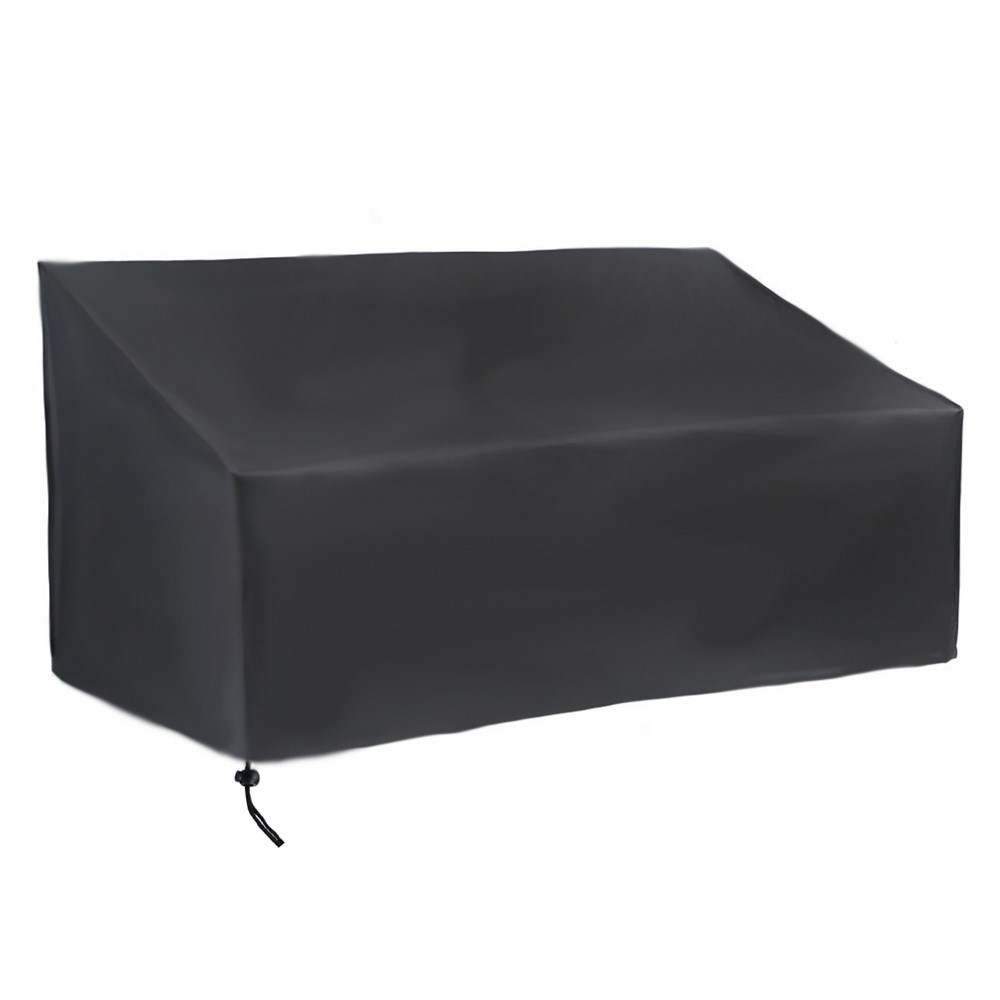 3 Seats 420D Oxford Cloth Waterproof Chair Cover Outdoor Garden Park Patio Benches Furniture Rain Snow Dust Protector 163x66x89cm-1