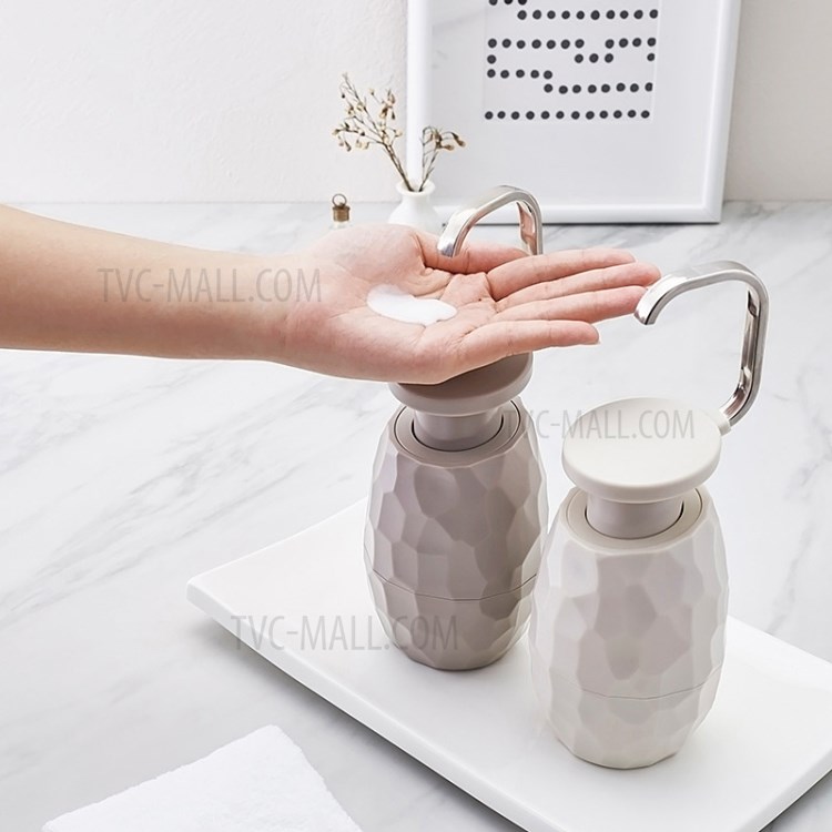 YOUPIN JORDAN & JUDY HO103 400ml One-hand Soap Foam Liquid Dispenser Facial Cleanser Bottle - Light Grey-2
