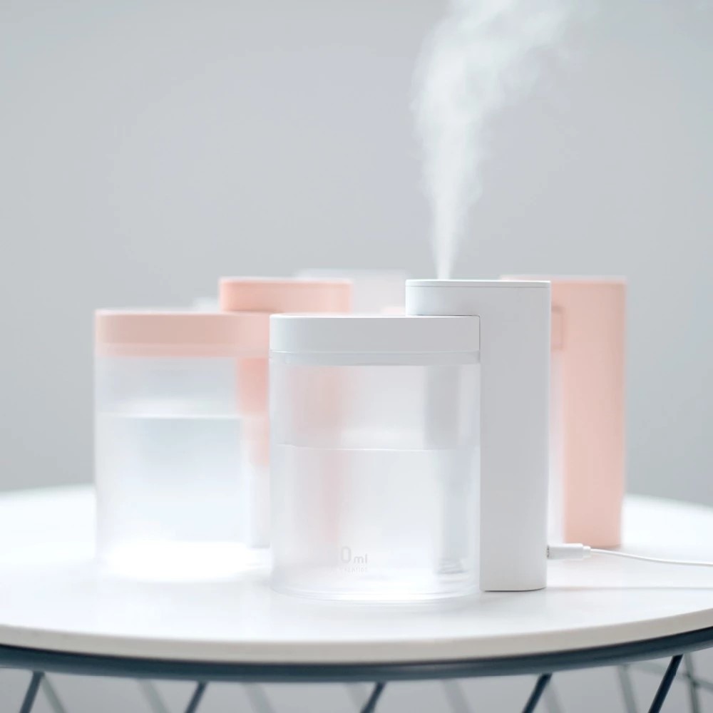 XIAOMI YOUPIN SOTHING 260ml Geometric Desktop Humidifier Ultrasonic Quiet Humidifier for Home/Bedroom/Living Room - Pink-6