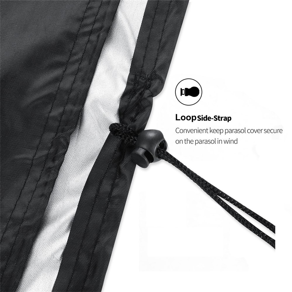 Patio Furniture Set Cover 270x180x89cm 420D Oxford Cloth Anti-UV Wind-Proof Anti-Fading Furniture Protector Shield-4