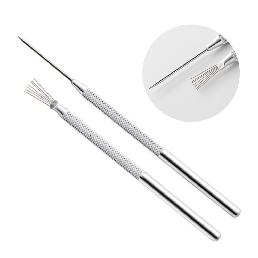 21072802 2Pcs/Set Feather Pin + Detail Needle Wire Texture Pottery Clay Tools Set Texture Brush Ceramics Modeling Pottery Clay Tool-3