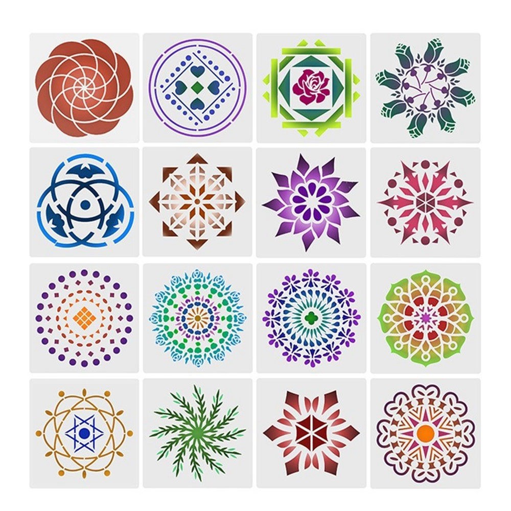 21310927 27Pcs Mandala Dot Painting Templates Stencils Set for DIY Rock ...