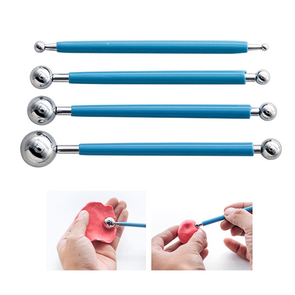 21031324 24PCS Pottery Tools Set Stone Plastic Clay Carving Knives Toys DIY Tools Dotting Pen-2
