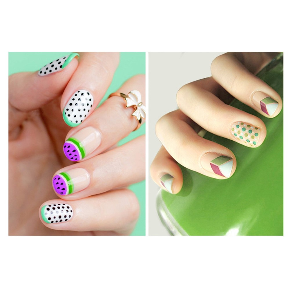 2103105 5Pcs Double Ended Dotting Pen Nail Art Tip Dot Manicure Tool Set-5