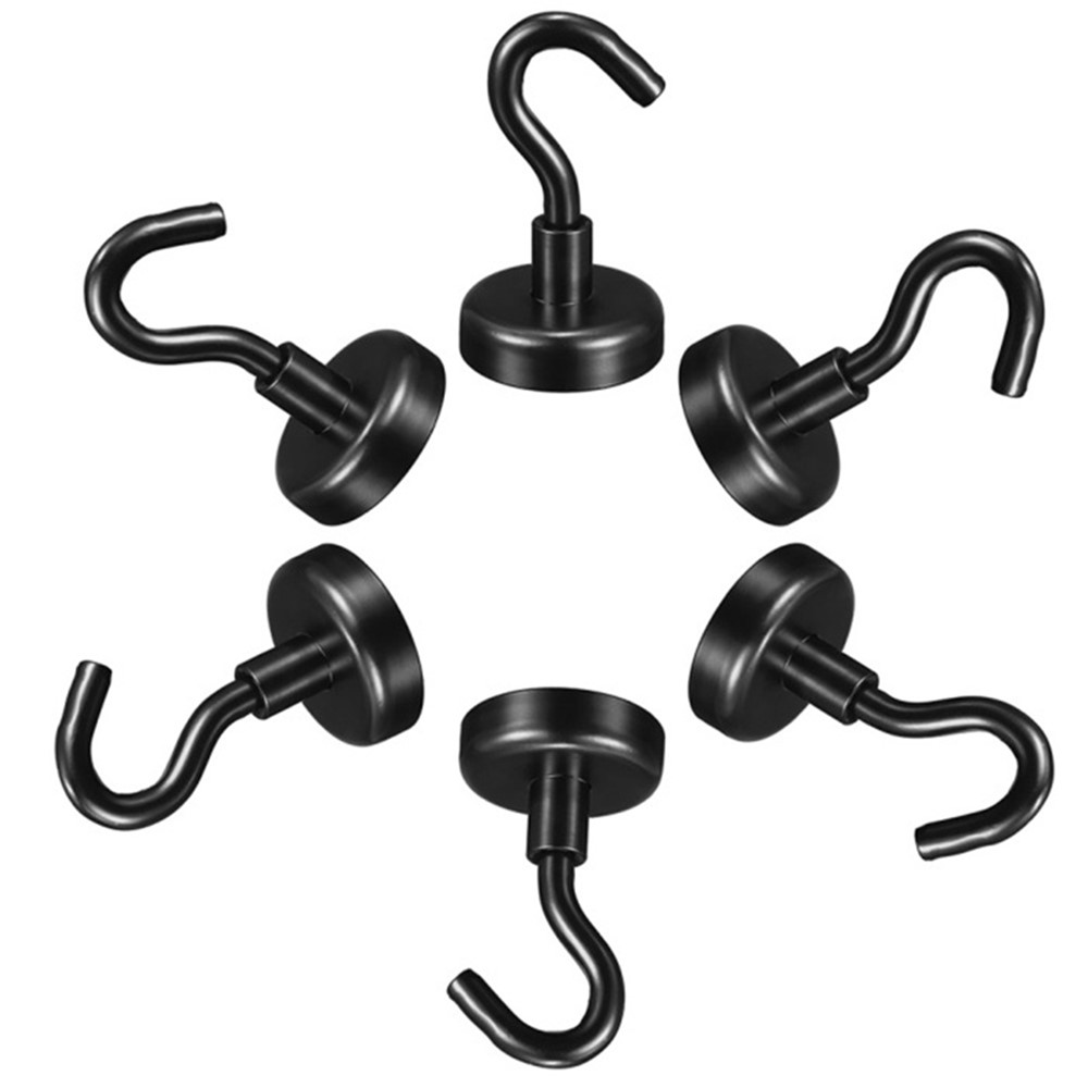 E20 6PCS Strong Magnetic NdFeB Hanger Hanging Hook for Kitchen Living Room Bathroom-7