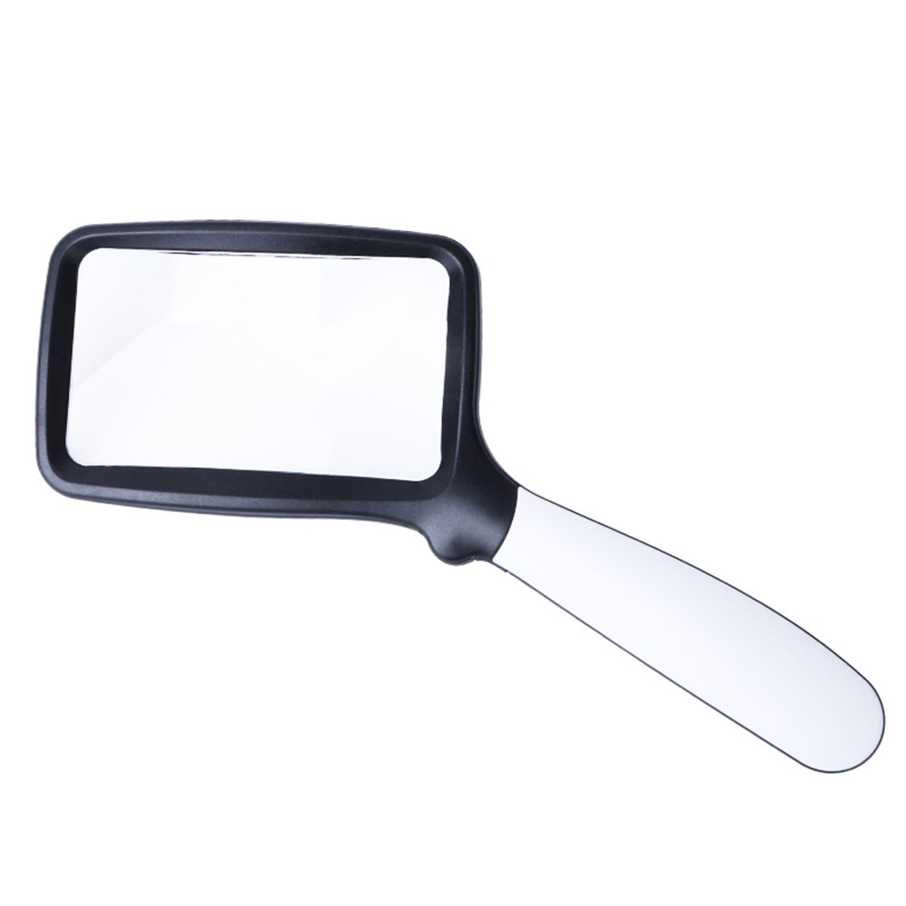 10863 2X Handheld Foldable Reading Magnifying Glass Rectangle Magnifier Loupe with LED Light-7