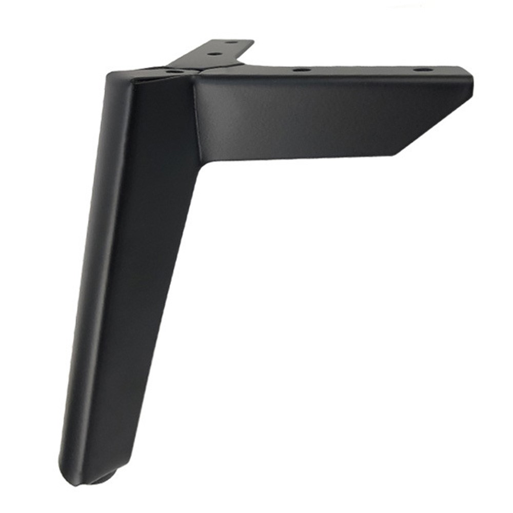 LH-FJ0039 8cm Thickened Furniture Legs Metal Sofa Support for Bed Dresser Chair Cabinet TV Bench Feet - Matt Black-2