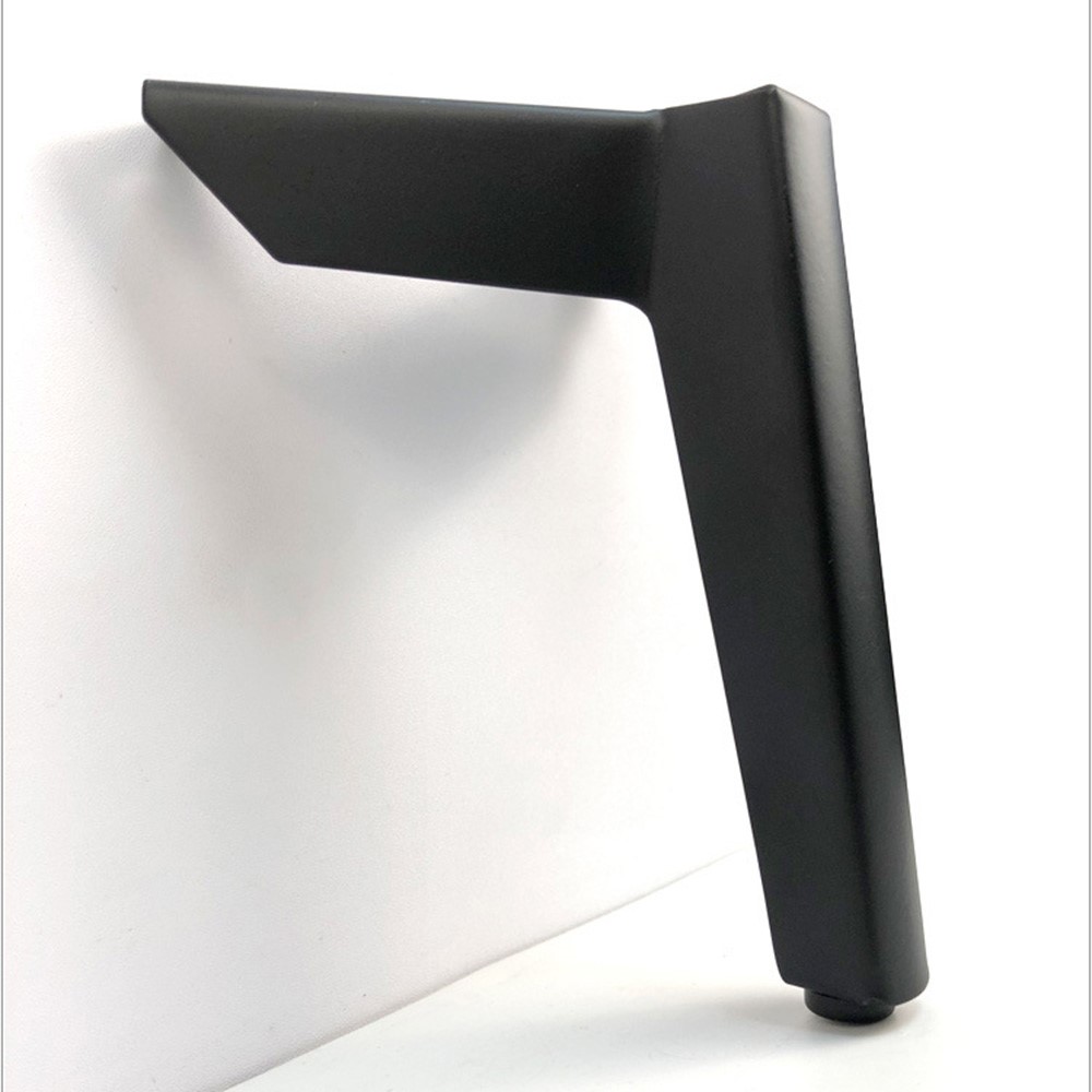 LH-FJ0039 8cm Thickened Furniture Legs Metal Sofa Support for Bed Dresser Chair Cabinet TV Bench Feet - Matt Black-3