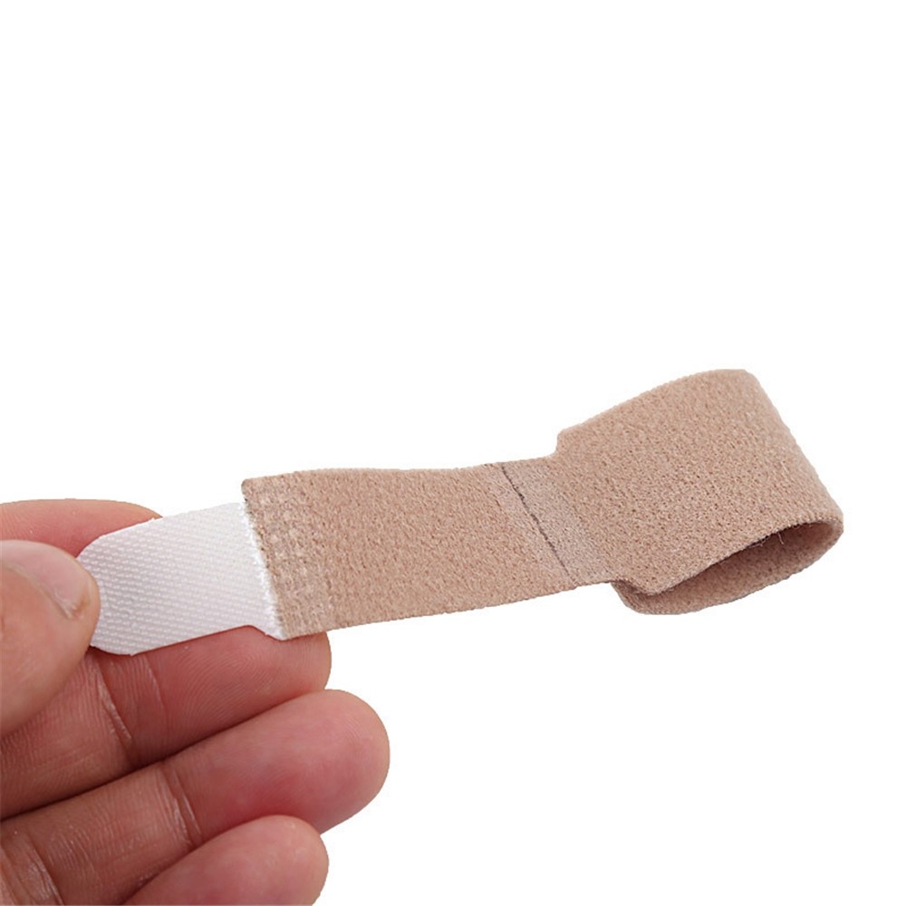 10PCS Toe Finger Straightener Nylon Toe Bounding Loop Fastener Corrector Bandage - Size: S-9
