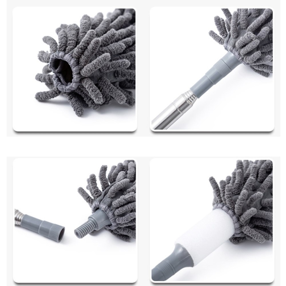 2.5m Retractable Dust Duster Chenille Desktop Sweeping Housework Cleaning Tool-7