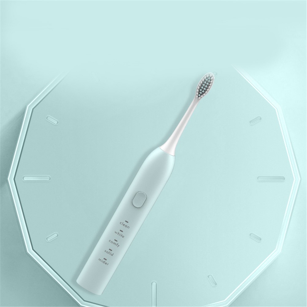 Sonic Electric Toothbrush USB Rechargeable Five Brushing Modes Automatic Tooth Brush - Blue-5