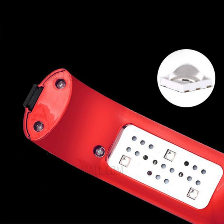 9W Mini Dual Light Sources LED UV Lamp UV Gel Polish Dryer Nail Machine - Black-4