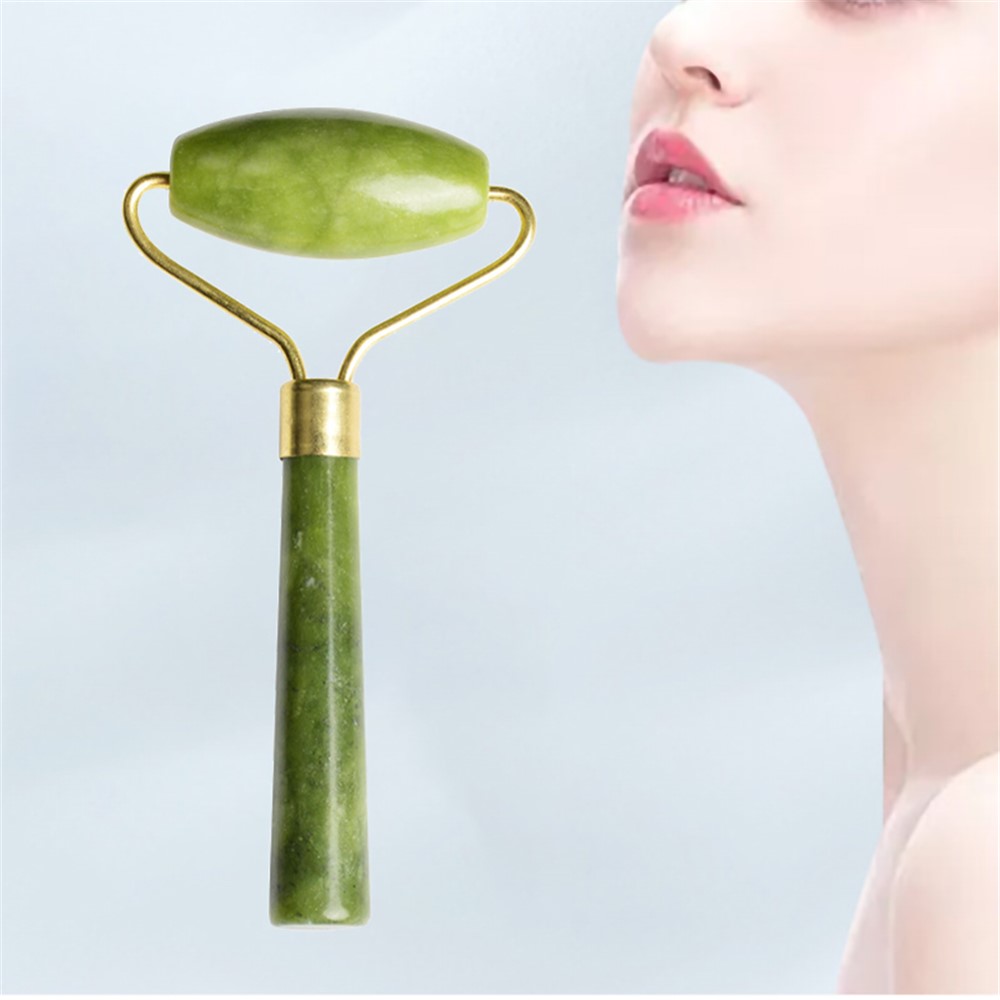 Single Head Jade Stone Facial Massage Roller Face Lift Slimming Tool-2