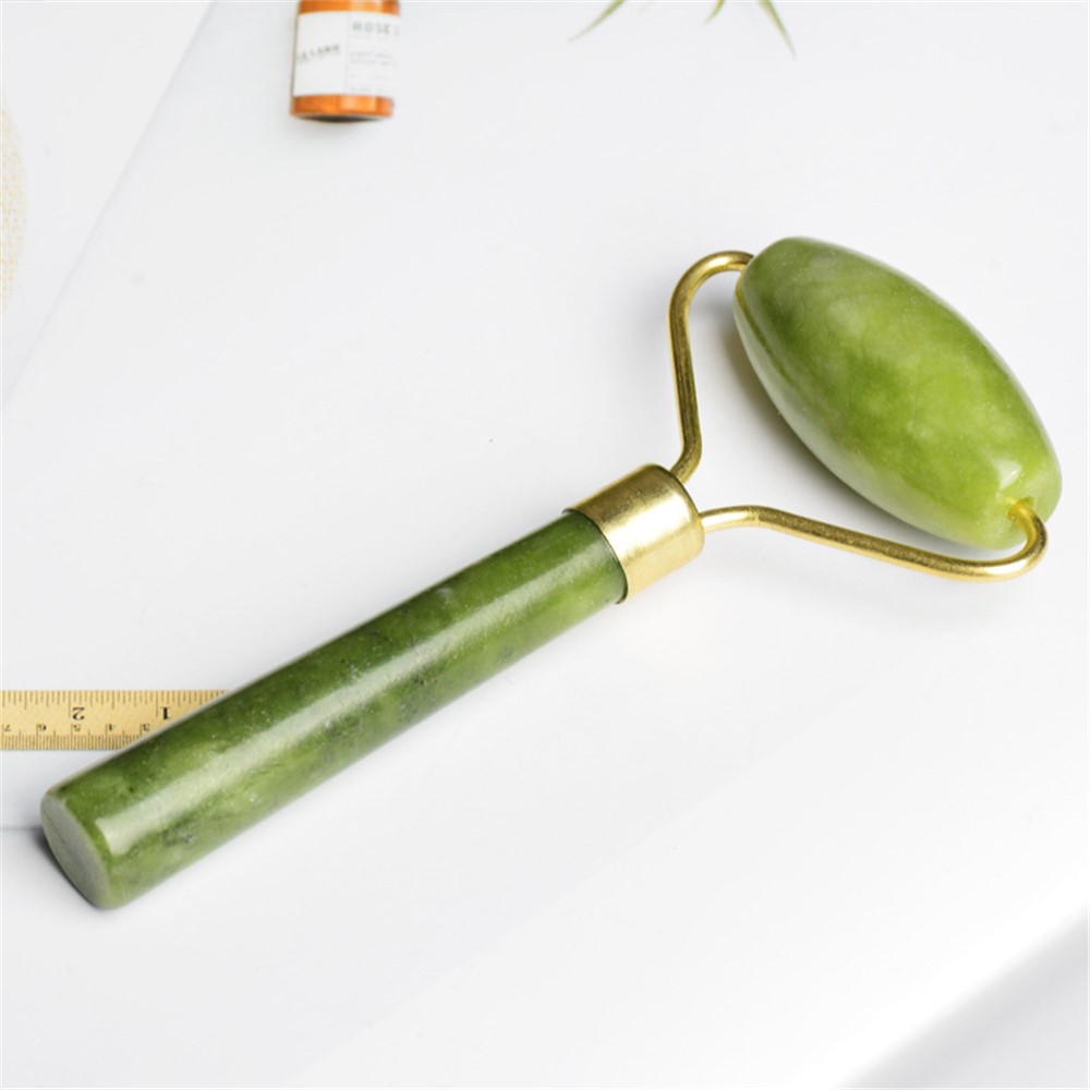 Single Head Jade Stone Facial Massage Roller Face Lift Slimming Tool-3