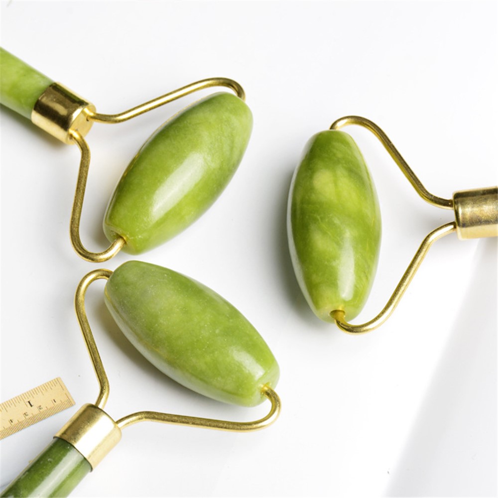 Single Head Jade Stone Facial Massage Roller Face Lift Slimming Tool-4