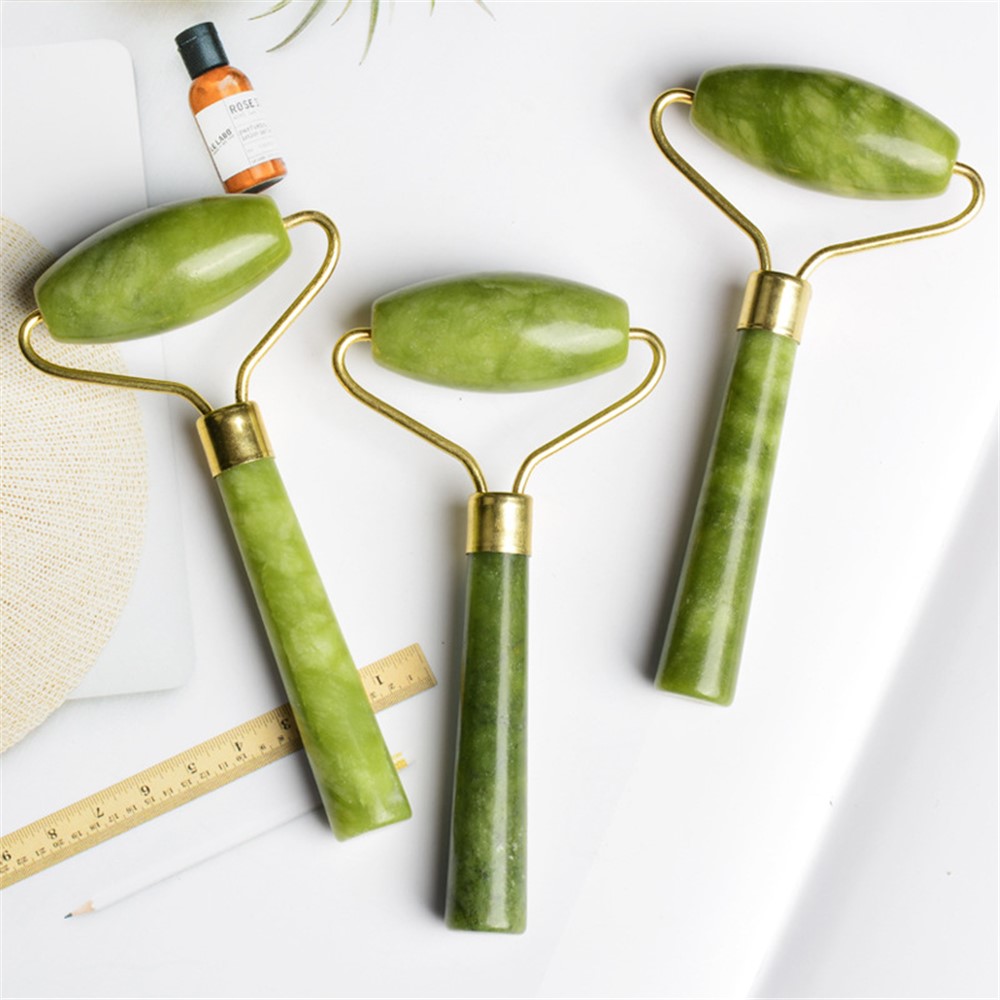 Single Head Jade Stone Facial Massage Roller Face Lift Slimming Tool-5