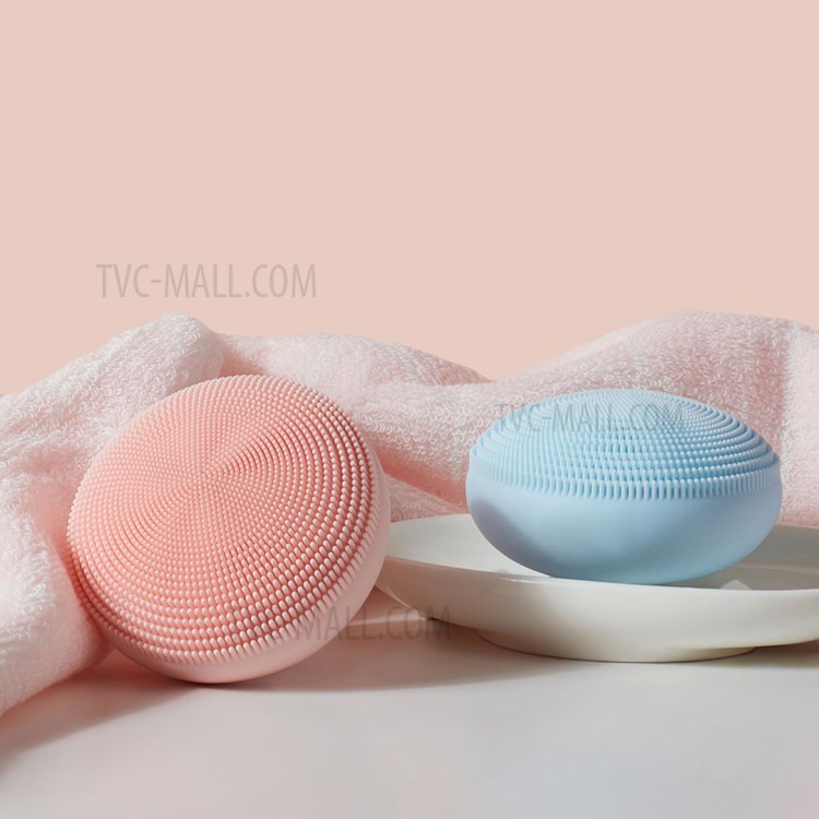 XIAOMI Mijia Electric Sonic Facial Cleaner Silicone Brush Facial Cleansing Massager - Pink-5