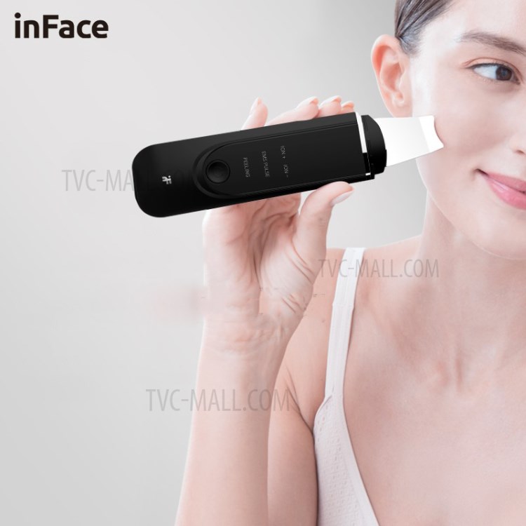 XIAOMI YOUPIN inFace MS7100 Ultrasonic Ion Skin Cleansing Instrument Peeling Shovel Facial Pore Cleaner - Black-4