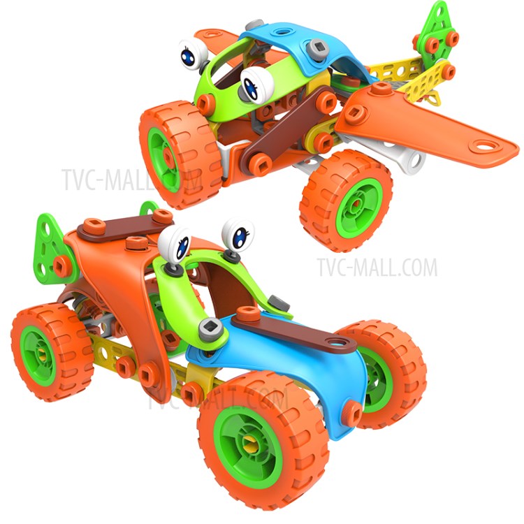 136pcs Autoensamblado De Ingeniería De Construcción De Construcción De Vehículos De Construcción Kit De Bloques Para Niños-2