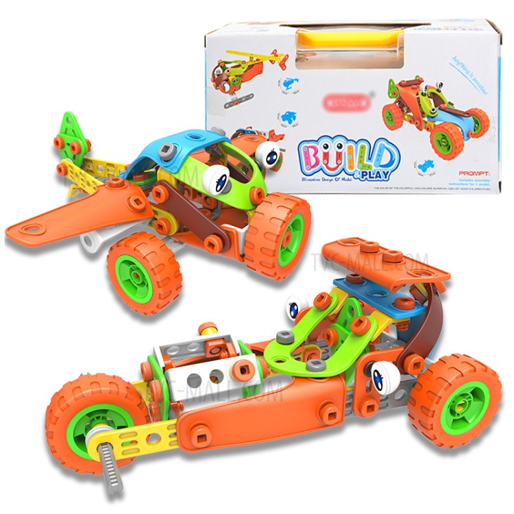 136pcs Autoensamblado De Ingeniería De Construcción De Construcción De Vehículos De Construcción Kit De Bloques Para Niños-7