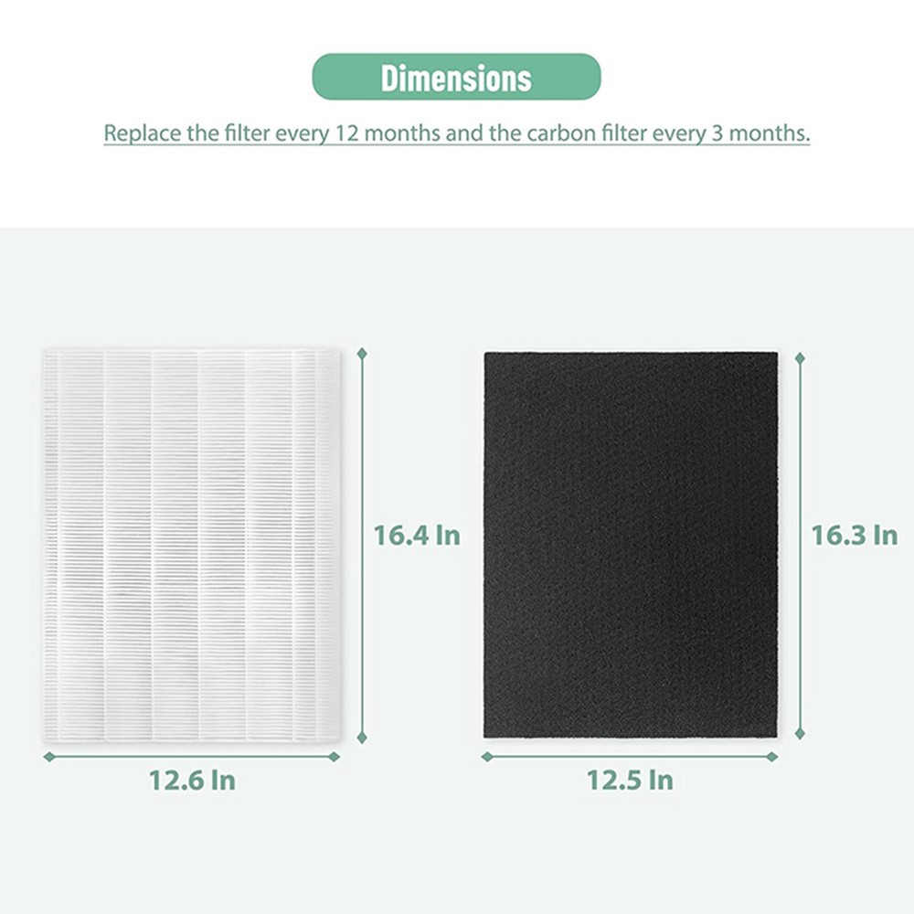 For WINIX 115115 / 5300 / 6300 / 5300-2 / 6300-2 / P300 / C535 Replacement Cleaning HEPA Air Purifier Filter-6