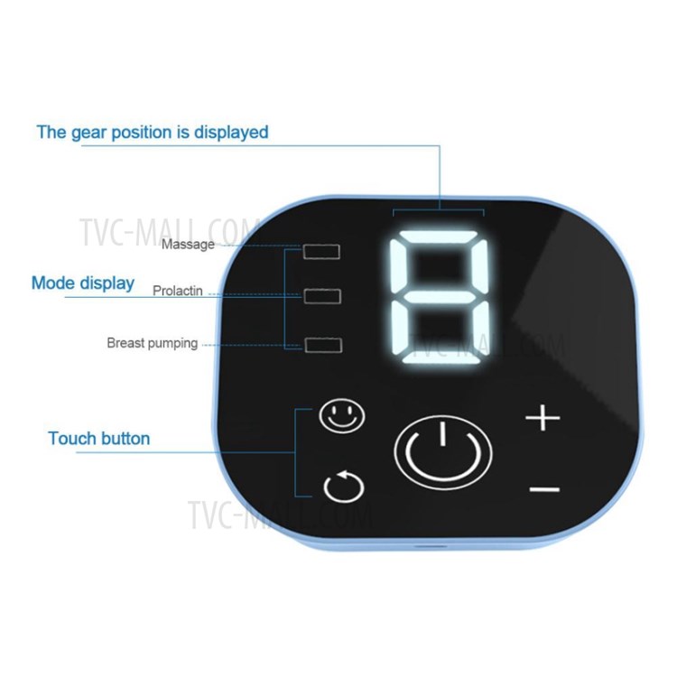 KIUIMI MC-907 Both Sides PP Electric Massage Mute Breast Pump-4