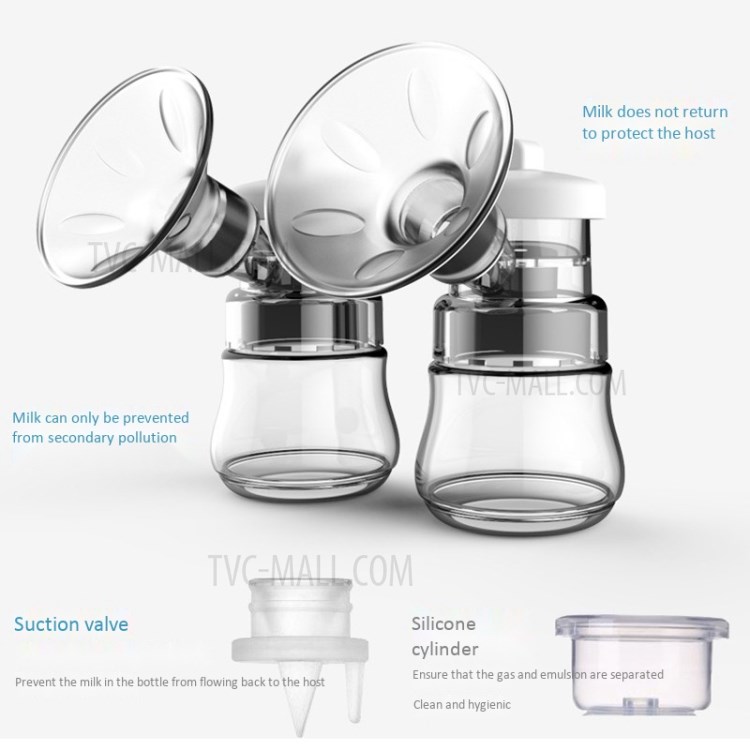 KIUIMI MC-907 Both Sides PP Electric Massage Mute Breast Pump-7