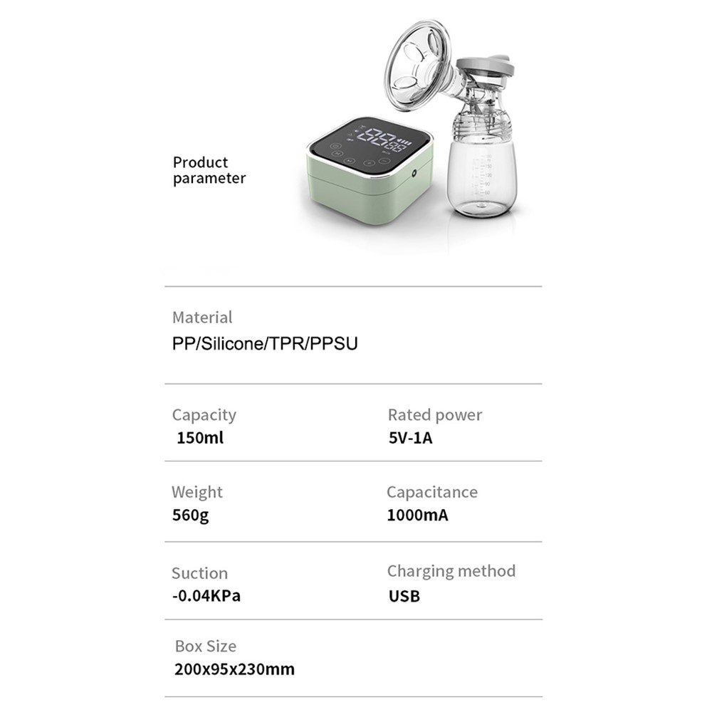 MIDALA D115 Electric Breast Pump 3 Modes Quiet Mother Breast Milk Suction Tool (FDA Certificated, BPA Free)-5