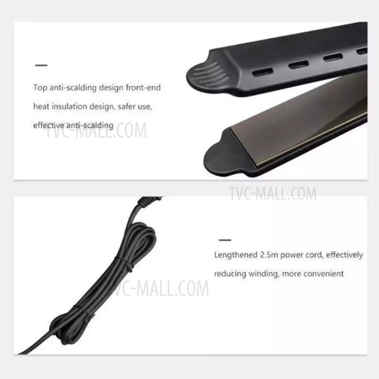 LEMONDA ZZ02 Hair Straightener Flat Iron Instant Heating 4 Level Adjustable Temperature - EU Plug-12