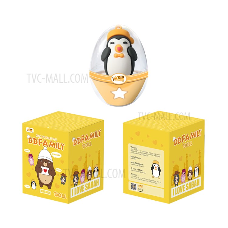 DDFAMILY Cute Animal Model Figure Toy Twisted Eggs Toys for Children - DD Penguin-6
