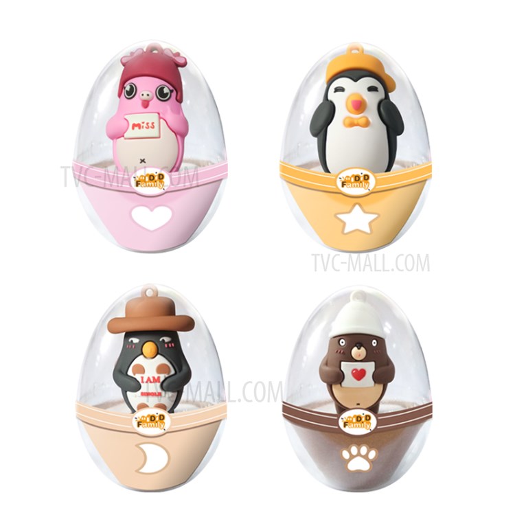 DDFAMILY Cute Animal Model Figure Toy Twisted Eggs Toys for Children - DD Penguin-7