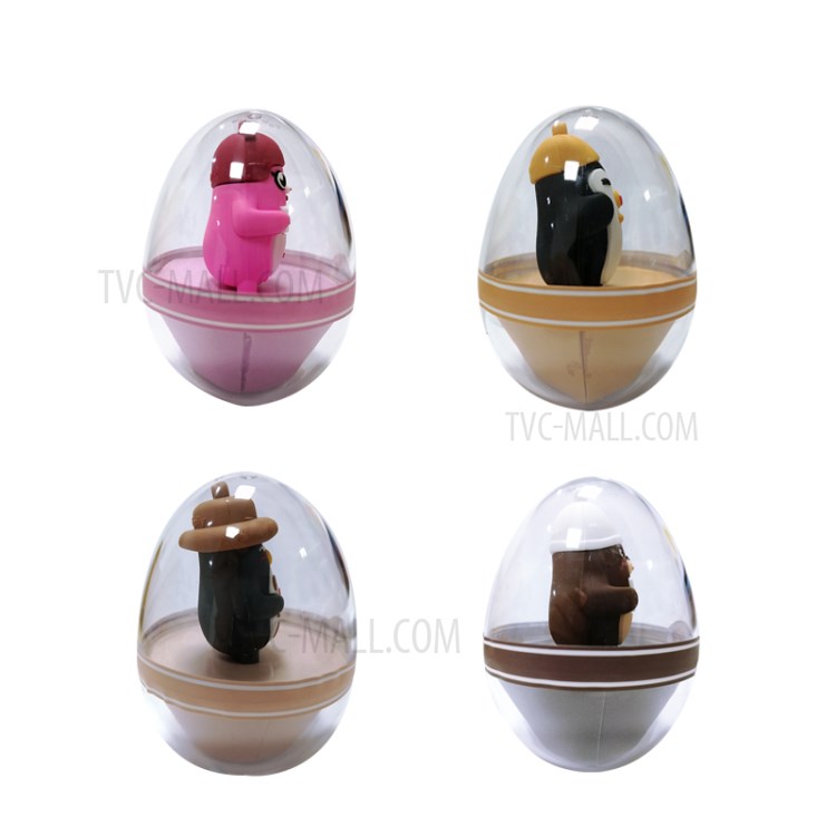 DDFAMILY Cute Animal Model Figure Toy Twisted Eggs Toys for Children - DD Penguin-8