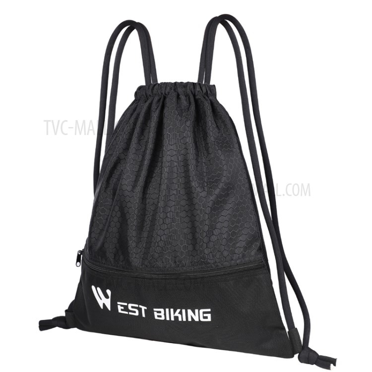 WEST BIKING Large Capacity Water-repellent Drawstring Bag Drawstring Backpack-2