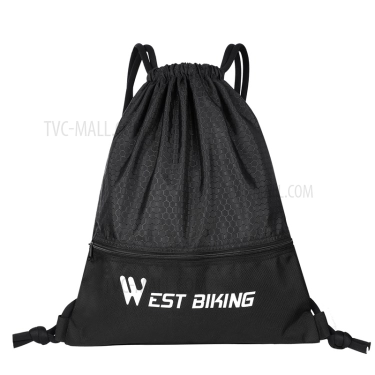 WEST BIKING Large Capacity Water-repellent Drawstring Bag Drawstring Backpack-3