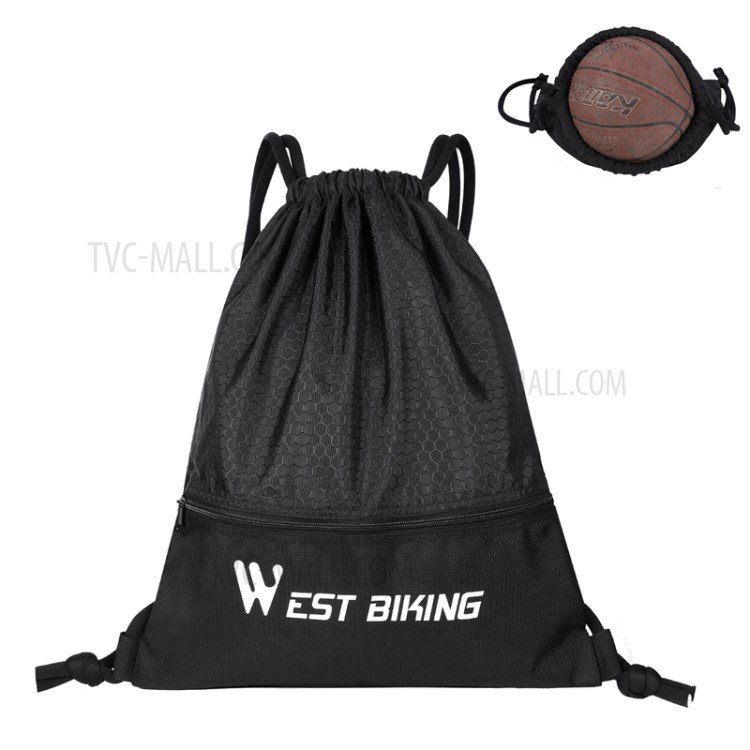 WEST BIKING Large Capacity Water-repellent Drawstring Bag Drawstring Backpack-9